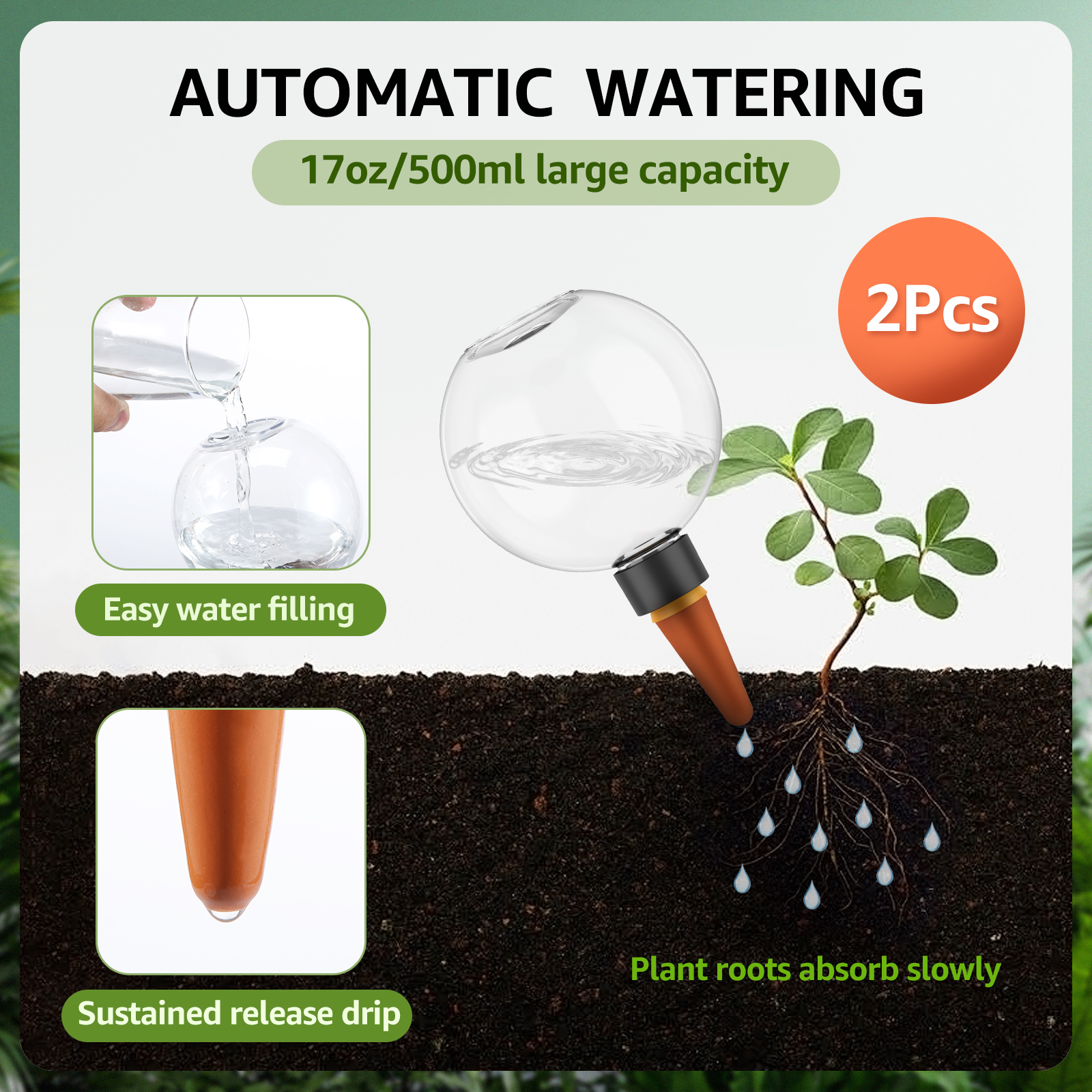 2/4Pcs 500ML Automatic Drip Ir - Smart Garden Technology review and price
