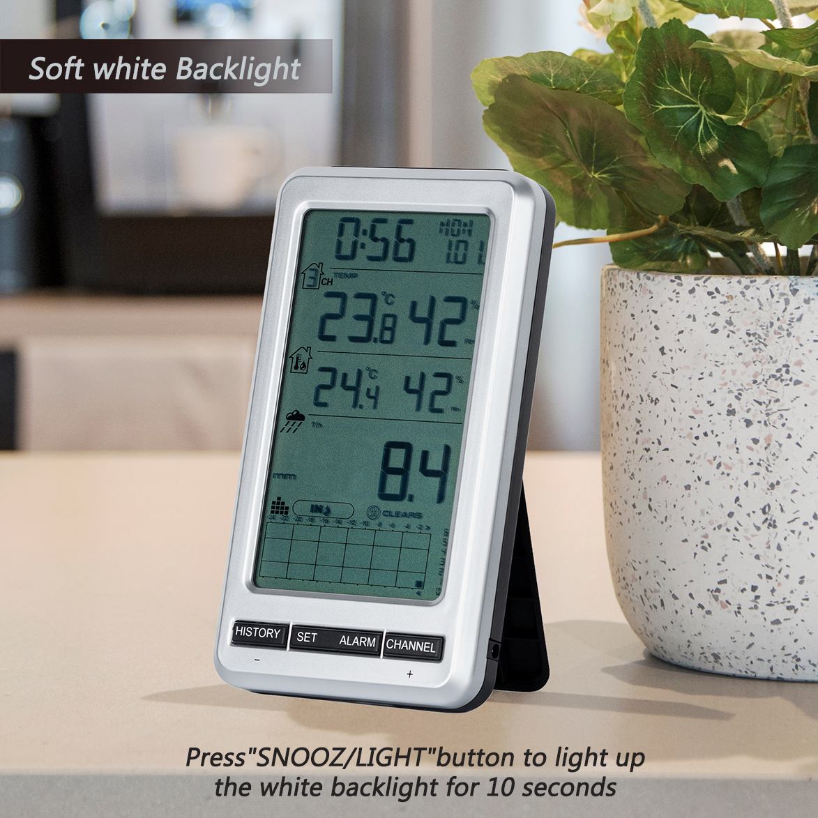 0206 RF 433mhz Wireless Tippin - Garden Weather Station review and price