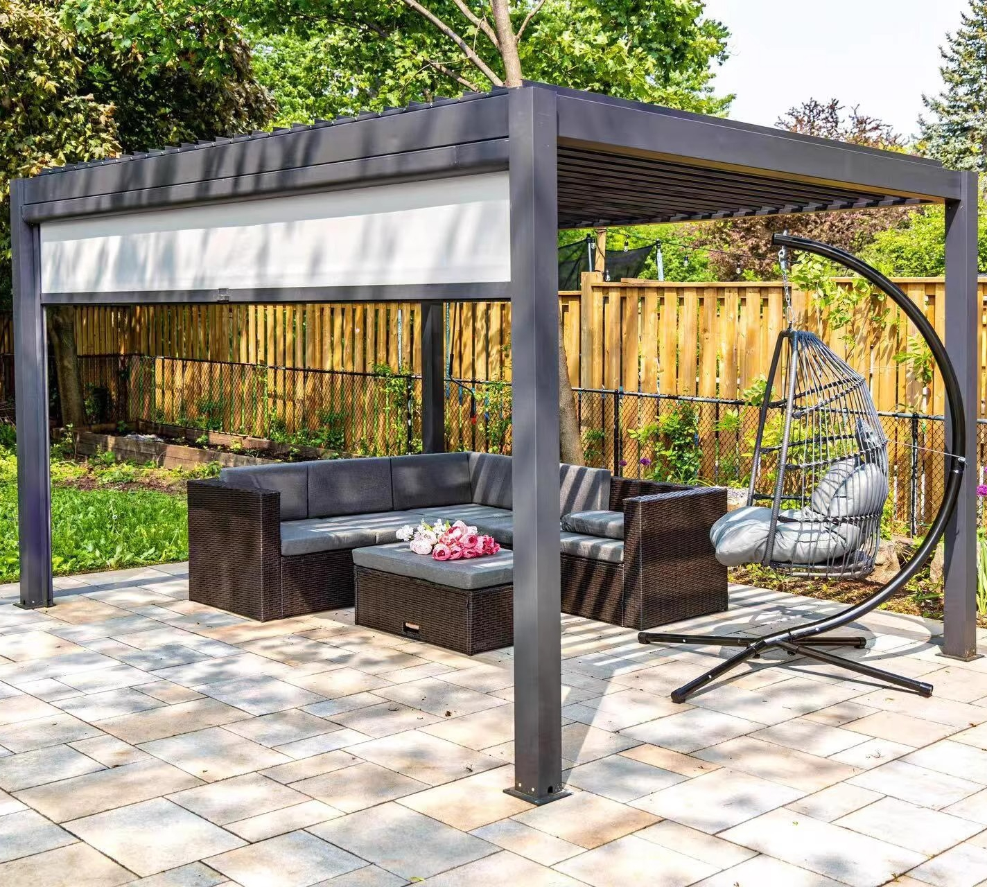 Aluminum Venetian Pergola,Elec - Smart Garden Construct review and price