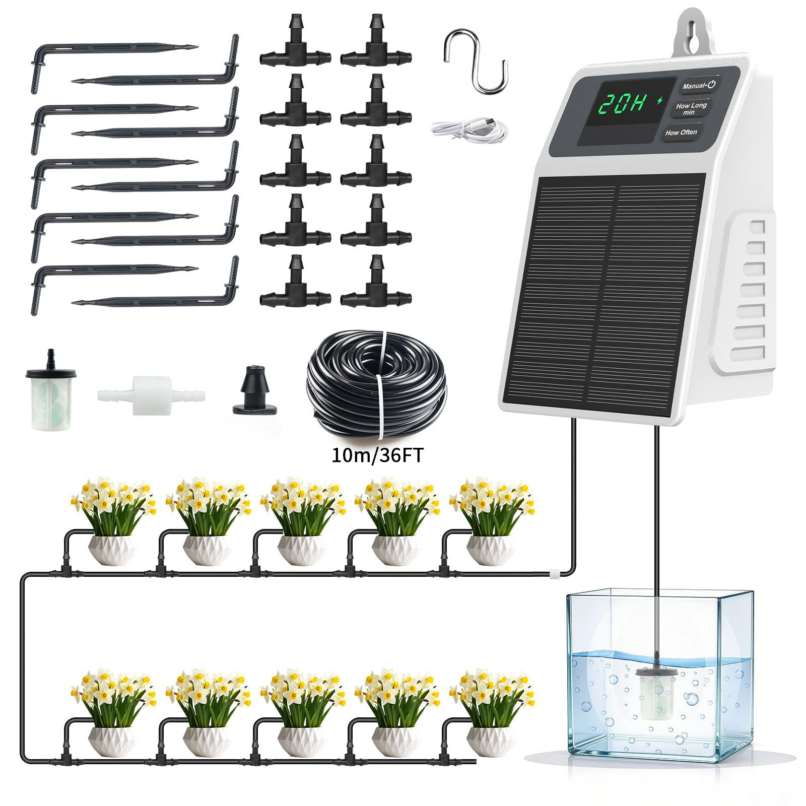 Upgraded Solar Drip Irrigation - Smart Garden Technology review and price