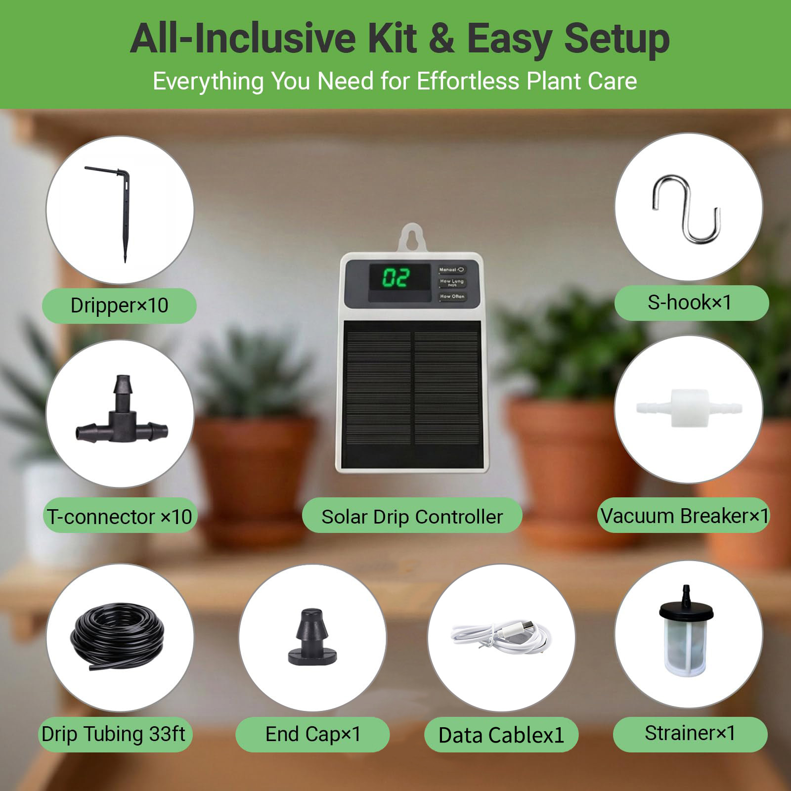 Upgraded Solar Drip Irrigation - Smart Garden Technology review and price