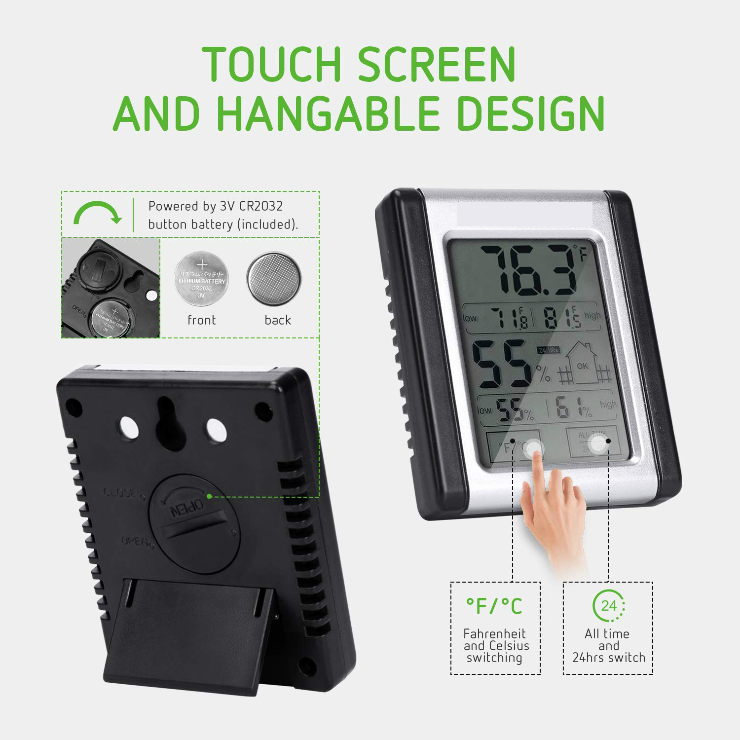 Digital Indoor Thermometer Hyg - Garden Weather Station review and price