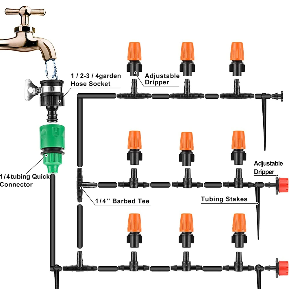 50M Micro Drip Irrigation Syst - Smart Garden Technology review and price