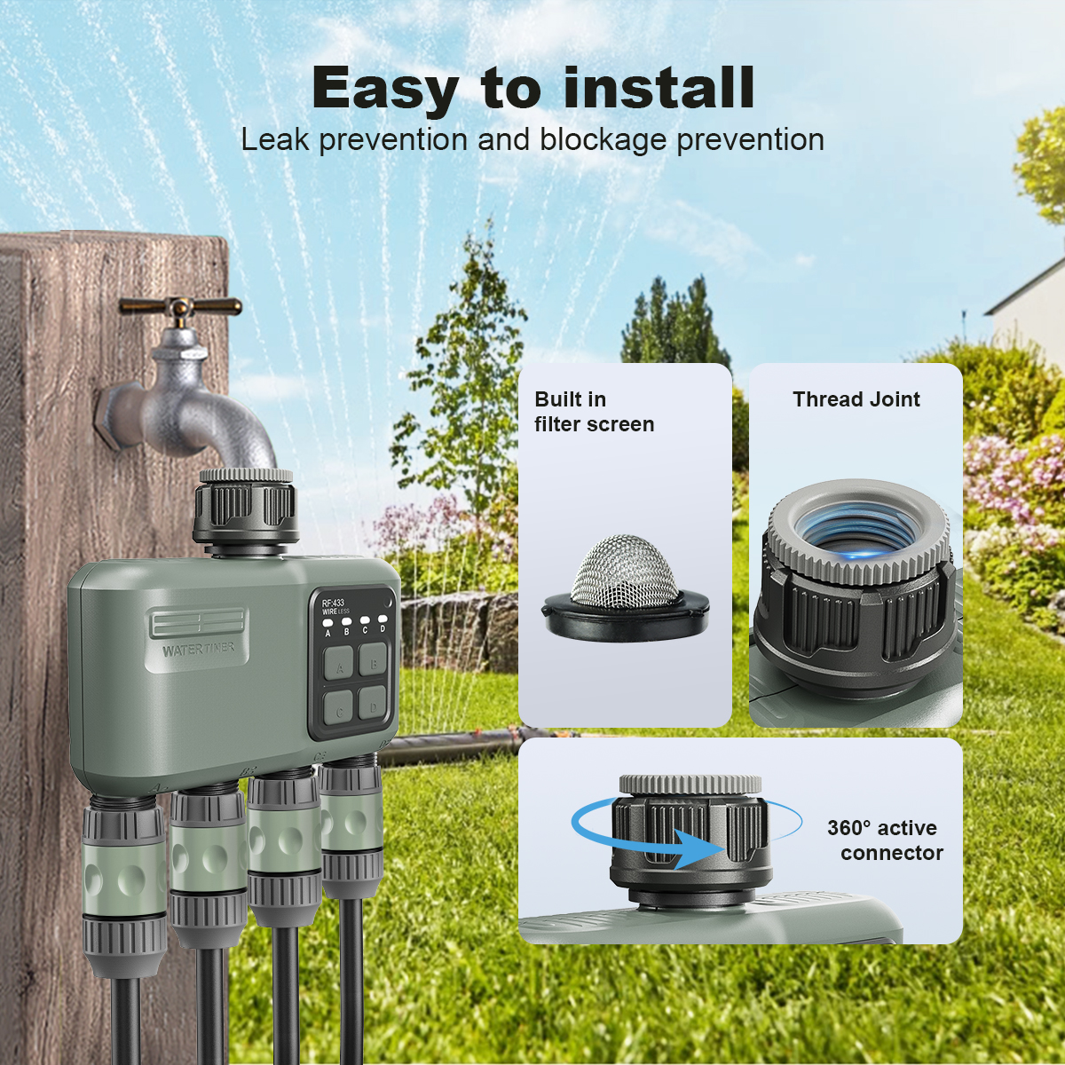 4 Outlet Programmable Water Ti - Smart Garden Technology review and price