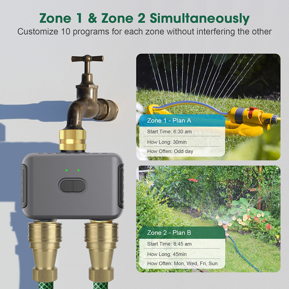 Tuya 2 Zone Watering Timer Gar - Smart Garden Technology review and price